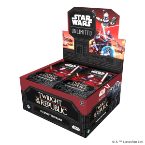 star wars unlimited twilight of the republic booster display español