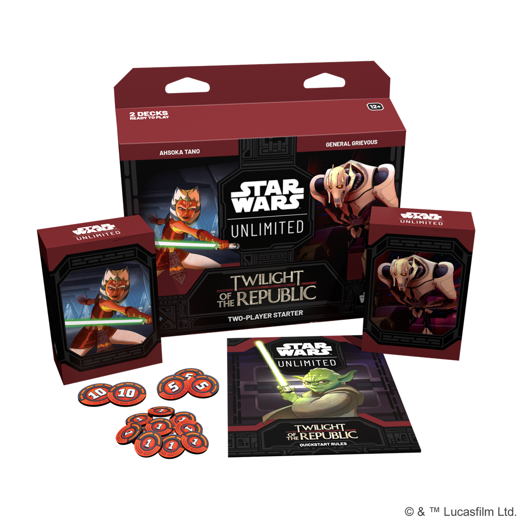 preventa star wars unlimited twilight of the republic two player starter español